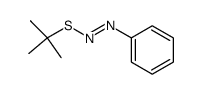 (E)-(tert-butylsulfanyl)(phenyl)diazene结构式