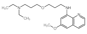 8-Quinolinamine,N-[3-[3-(diethylamino)propoxy]propyl]-6-methoxy-结构式