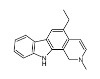 5-ethyl-2-methyl-2,11-dihydro-1H-pyrido[3,4-a]carbazole结构式