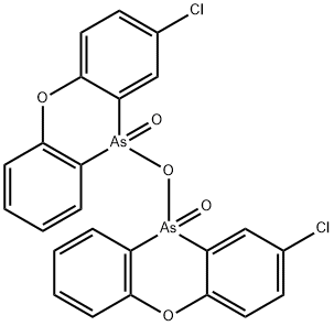 10,10'-Oxybis(2-chloro-10H-phenoxarsine 10-oxide)结构式