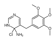 4-chloro-5-[(3,4,5-trimethoxyphenyl)methyl]-1H-pyrimidin-4-amine Structure