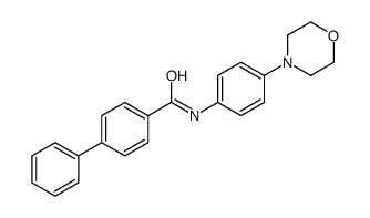 N-(4-morpholin-4-ylphenyl)-4-phenylbenzamide结构式