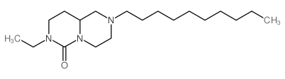 8-decyl-3-ethyl-1,3,8-triazabicyclo[4.4.0]decan-2-one结构式