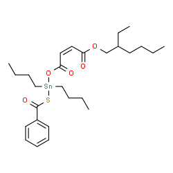 2-ethylhexyl 4-[[(benzoylthio)dibutylstannyl]oxy]-4-oxoisocrotonate结构式