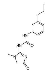 1-(1-methyl-4-oxo-4,5-dihydro-1H-imidazol-2-yl)-3-(3-propyl-phenyl)-urea结构式