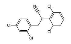 2,4-dichloro-α-(2,6-dichlorophenyl)benzenepropanenitrile Structure
