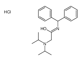 N-benzhydryl-2-[di(propan-2-yl)amino]acetamide,hydrochloride Structure