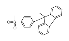 9-methyl-9-(4-methylsulfonylphenyl)fluorene结构式