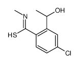 4-chloro-2-(1-hydroxyethyl)-N-methylbenzenecarbothioamide结构式