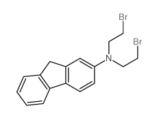 9H-Fluoren-2-amine,N,N-bis(2-bromoethyl)-结构式