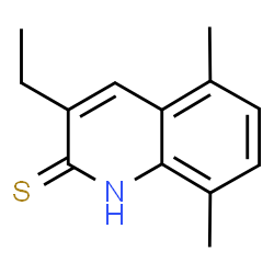 2(1H)-Quinolinethione,3-ethyl-5,8-dimethyl-(9CI)结构式