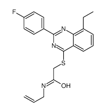 Acetamide, 2-[[8-ethyl-2-(4-fluorophenyl)-4-quinazolinyl]thio]-N-2-propenyl- (9CI) picture