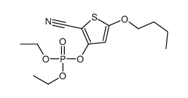 (5-butoxy-2-cyanothiophen-3-yl) diethyl phosphate结构式