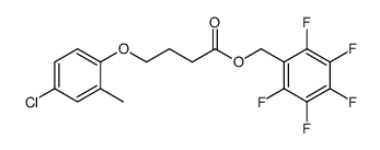 4-(4-chloro-2-methylphenoxy)-butanoic acid, (pentafluorophenyl)methylester Structure