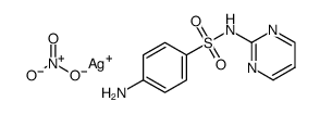 silver,4-amino-N-pyrimidin-2-ylbenzenesulfonamide,nitrate Structure