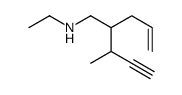 2-but-3-yn-2-yl-N-ethylpent-4-en-1-amine Structure