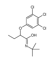 N-tert-butyl-2-(3,4,5-trichlorophenoxy)butanamide结构式