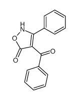 3-phenyl-4-benzoyl-5-isoxazolone Structure