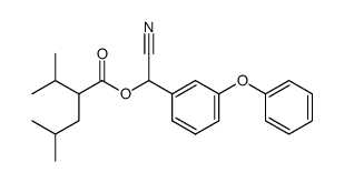 2-Isopropyl-4-methyl-pentanoic acid cyano-(3-phenoxy-phenyl)-methyl ester Structure