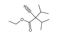 2-cyano-2-isopropyl-3-methyl-butyric acid ethyl ester Structure