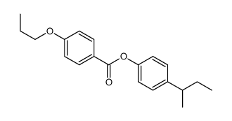 (4-butan-2-ylphenyl) 4-propoxybenzoate结构式