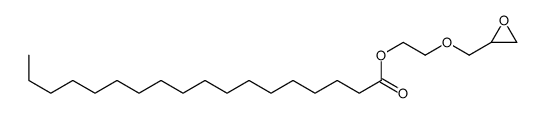 2-(oxiran-2-ylmethoxy)ethyl octadecanoate Structure