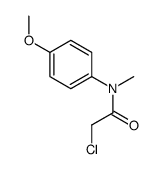 2-chloro-N-(4-methoxyphenyl)-N-methylacetamide结构式