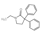 2-Pyrrolidinone,1-ethyl-3,3-diphenyl- structure