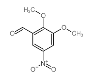 2,3-二甲氧基-5-硝基-苯甲醛结构式