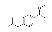 1-(1-methoxyethyl)-4-(2-methylpropyl)benzene Structure