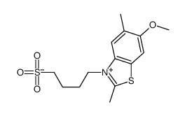 4-(6-methoxy-2,5-dimethyl-1,3-benzothiazol-3-ium-3-yl)butane-1-sulfonate Structure