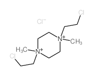 Piperazinium,1,4-bis(2-chloroethyl)-1,4-dimethyl-, dichloride (9CI) structure