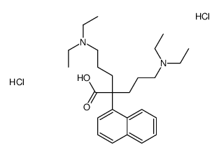 [4-carboxy-7-(diethylazaniumyl)-4-naphthalen-1-ylheptyl]-diethylazanium,dichloride Structure
