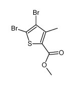 4,5-二溴-3-甲基噻吩-2-甲酸甲酯结构式