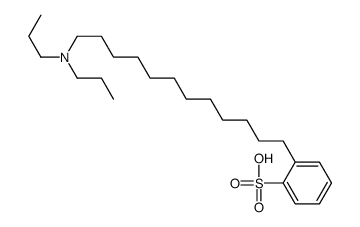 2-[12-(dipropylamino)dodecyl]benzenesulfonic acid Structure