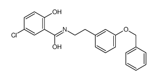 5-chloro-2-hydroxy-N-[2-(3-phenylmethoxyphenyl)ethyl]benzamide Structure