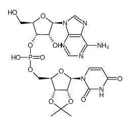 2',3'-O-Isopropylideneuridylyl(5'-3')-adenosine结构式