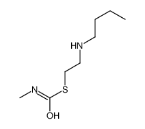 S-[2-(butylamino)ethyl] N-methylcarbamothioate结构式