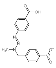 4-[methyl-[(4-nitrophenyl)methyl]amino]diazenylbenzoic acid结构式