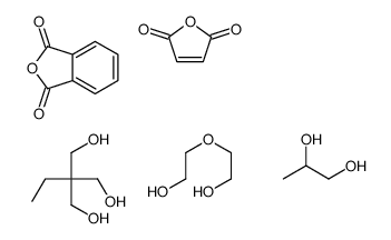 2-benzofuran-1,3-dione,2-ethyl-2-(hydroxymethyl)propane-1,3-diol,furan-2,5-dione,2-(2-hydroxyethoxy)ethanol,propane-1,2-diol结构式