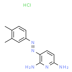 3-[(3,4-dimethylphenyl)azo]pyridine-2,6-diamine monohydrochloride Structure