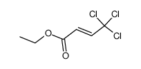 (E)-ethyl 4,4,4-trichloro-2-butenoate Structure