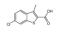 6-chloro-3-methylbenzo[b]thiophene-2-carboxylic acid结构式