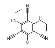 4,6-Bis(ethylamino)-2-chlorobenzene-1,3,5-tricarbonitrile结构式