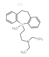 N,N-diethyl-3-(11-methyl-5,6-dihydrobenzo[b][1]benzosilepin-11-yl)propan-1-amine,hydrochloride Structure