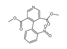 Dimethyl-4-(2-nitrophenyl)pyridin-3,5-dicarboxylat Structure