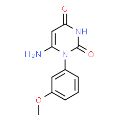 6-AMINO-1-(3-METHOXYPHENYL)PYRIMIDINE-2,4(1H,3H)-DIONE Structure