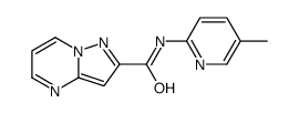 Pyrazolo[1,5-a]pyrimidine-2-carboxamide, N-(5-methyl-2-pyridinyl)- (9CI)结构式