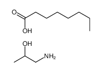 octanoic acid, compound with 1-aminopropan-2-ol (1:1)结构式