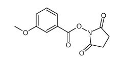 (2,5-dioxopyrrolidin-1-yl) 3-methoxybenzoate结构式